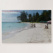 Barbados Sunny Beach Scene. Jigzaag Puzzle Legpuzzel (Horizontaal)