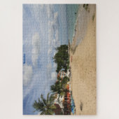 Barbados Sunny Beach Scene. Jigzaag Puzzle Legpuzzel (Verticaal)
