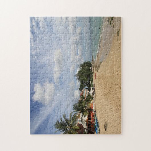 Barbados Sunny Beach Scene. Legpuzzel (Verticaal)