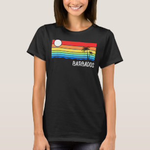 Barbados Sunset Design Vakantie Caribisch eiland B T-shirt