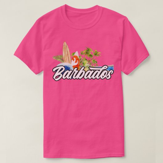 Barbados surf t-shirt (Design voorkant)
