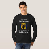 Barbados Therapy Barbados Flag Vacation Barbados T-shirt (Voorkant volledig)