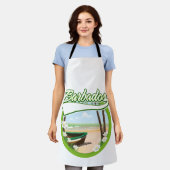 Barbados Travel logo Schort (Gedragen)