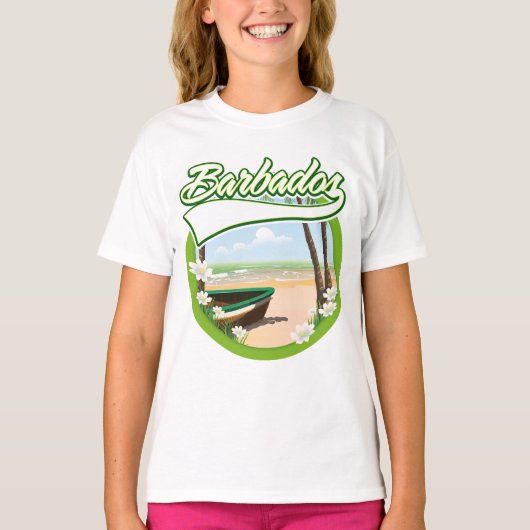 Barbados Travel logo T-shirt (Voorkant)