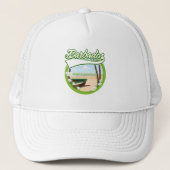 Barbados Travel logo Trucker Pet (Voorkant)