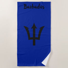 Barbados Trident Blue Beach Towel Strandlaken