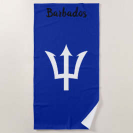 Barbados Trident Blue Beach Towel Strandlaken