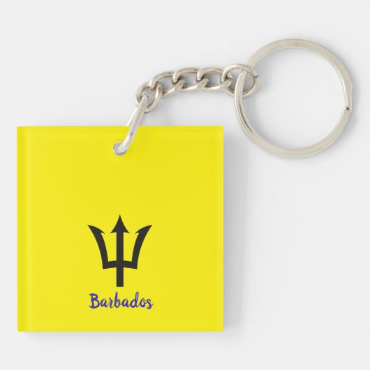 Barbados Trident Sleutelhanger (Achterkant)