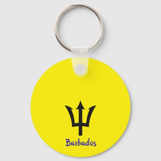Barbados Trident-Sleutelhanger Sleutelhanger (Voorkant)