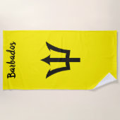 Barbados Trident Yellow Beach Towel Strandlaken (Voorkant)