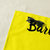 Barbados Trident Yellow Beach Towel Strandlaken (In situ)