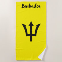 Barbados Trident Yellow Beach Towel