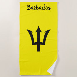 Barbados Trident Yellow Beach Towel Strandlaken