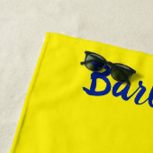 Barbados Trident Yellow Beach Towel Strandlaken (In situ)