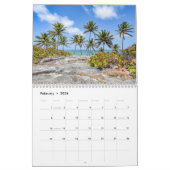 Barbados Tropical Island Wall Agenda Kalender (Feb 2026)