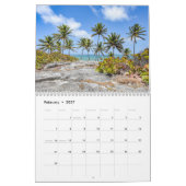 Barbados Tropical Island Wall Agenda Kalender (Feb 2027)