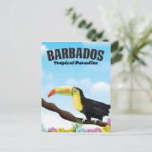 Barbados Tropisch Paradijs reisposter Briefkaart (Staand voorkant)