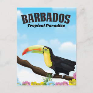 Barbados Tropisch Paradijs reisposter Briefkaart