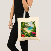 Barbados Tropisch Strandparadijs Tote Bag (Voorkant (product))