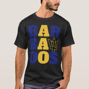 Barbados Trotse Barbadianen Bajan Patriottisch Bar T-shirt