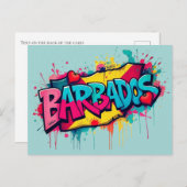 Barbados vakantie begroeting Briefkaart (Voorkant / Achterkant)