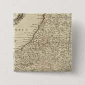 Barbados Vierkante Button 5,1 Cm (Voorkant)