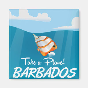 Barbados vintage reisposter magneet