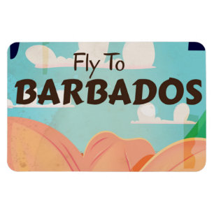 Barbados vintage reisposter magneet