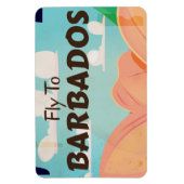 Barbados vintage reisposter magneet (Verticaal)