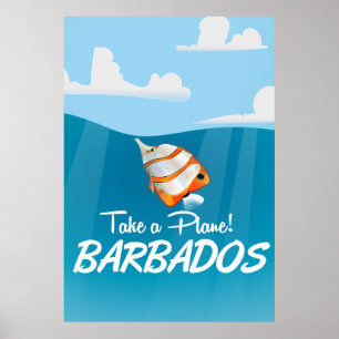 Barbados vintage reisposter poster