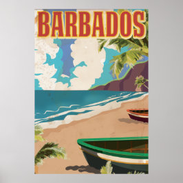 Barbados vintage reisposter poster