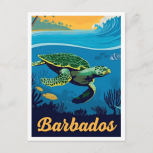 Barbados Vintage Reizen  Briefkaart