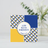 BARBADOS VLAG Aangepaste Verjaardag Groet Feestdagenkaart (Staand voorkant)