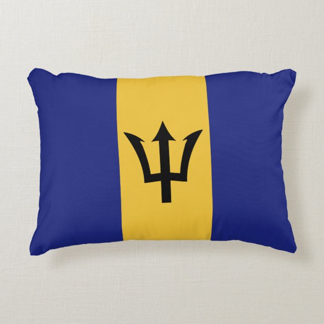 Barbados vlag accent kussen (Voorkant)