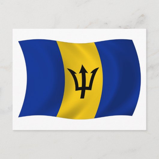 Barbados Vlag Ansichtkaart Briefkaart (Voorkant)