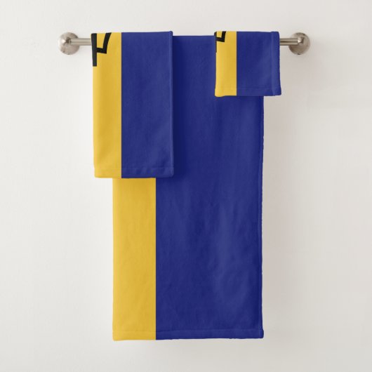 Barbados vlag bad handdoek (Insitu)