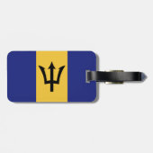 Barbados vlag bagagelabel (Achterkant horizontaal)