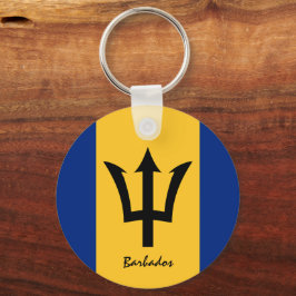 Barbados Vlag & Barbados vakantie, patriotten/spor Sleutelhanger