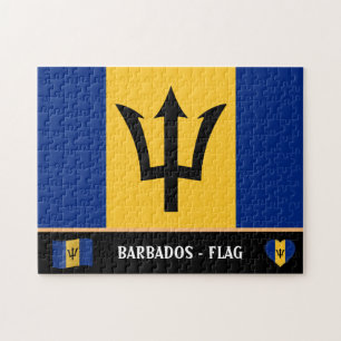 Barbados Vlag & Barbadosan Land / Barbados Legpuzzel