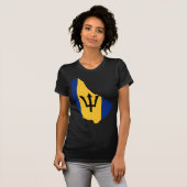 Barbados-vlag BB T-shirt (Voorkant volledig)