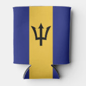 Barbados vlag blikjeskoeler (Voorkant)