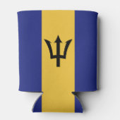 Barbados vlag blikjeskoeler (Achterkant)