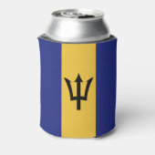 Barbados vlag blikjeskoeler (Blikje Achterkant)