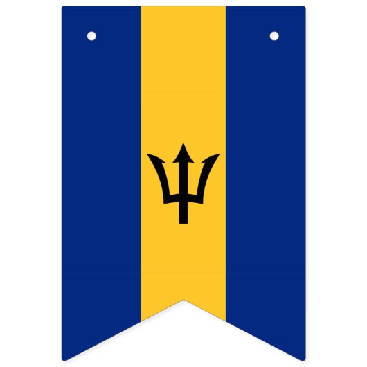 Barbados Vlag brontbanner Vlaggetjes (Tweede vlag)