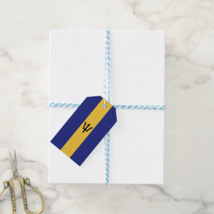 Barbados vlag cadeaulabel