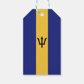 Barbados vlag cadeaulabel (Achterkant)
