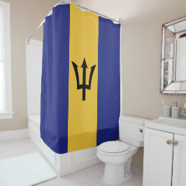 Barbados vlag douchegordijn