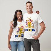 Barbados vlag en wapenschild t-shirt (Unisex)