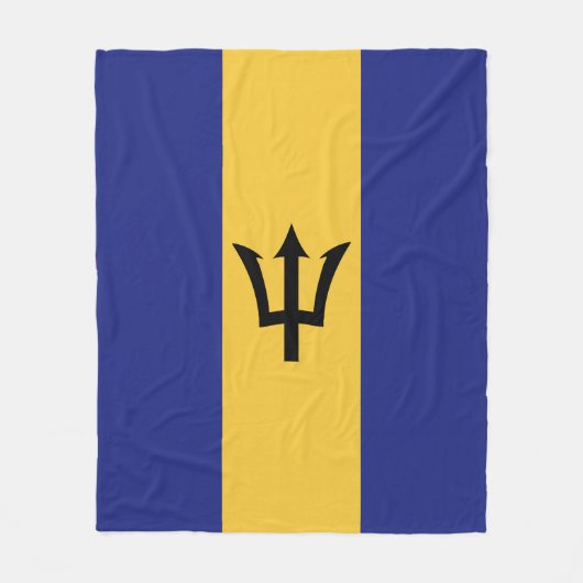 Barbados vlag fleece deken (Voorkant)