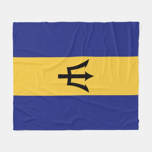 Barbados vlag fleece deken (Voorkant (Horizontaal))